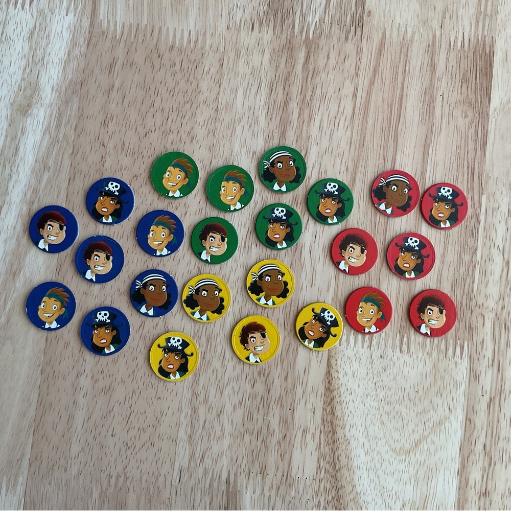 Risk Junior Board Game Replacement 24 Pieces Parts Pirate Tokens Hasbro 2019